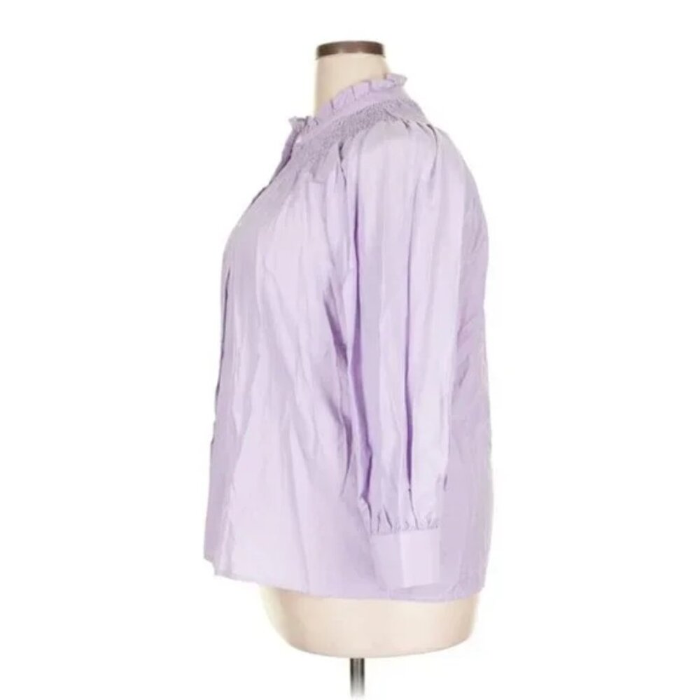 Pomander Place 3/4 Sleeve Blouse Pomander Place Size XL PURPLE 3/4 sleeve NWT - Picture 4 of 16